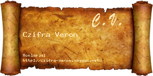 Czifra Veron névjegykártya